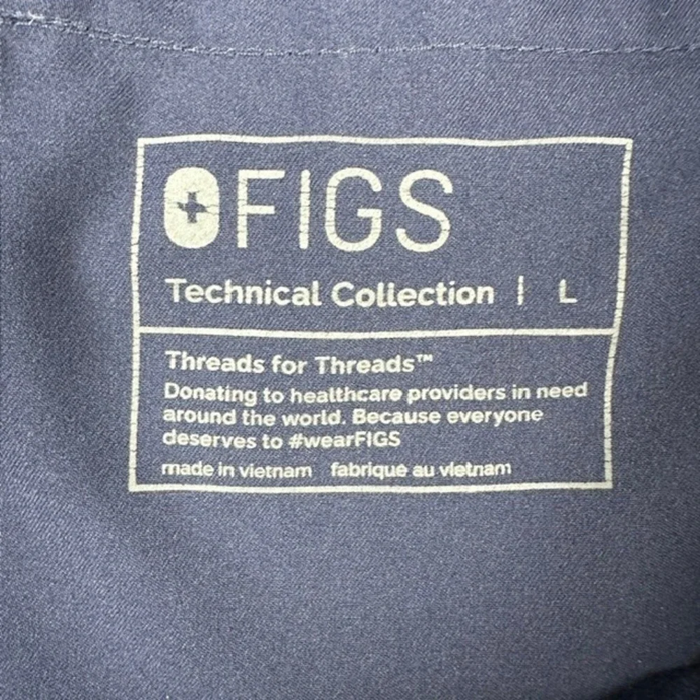 Figs Technical Collection Navy Blue Cargo Scrub Pants T2001 Mens Size L